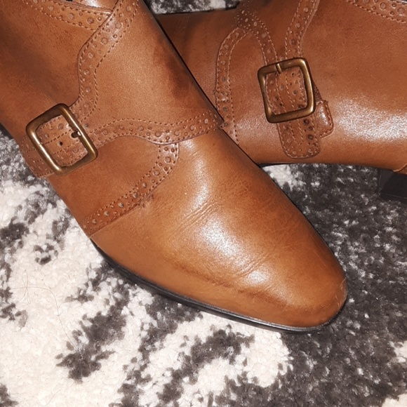 Calico leather low boots - Picture 4 of 8